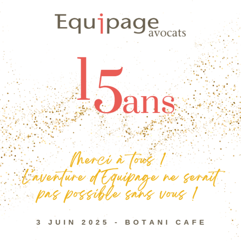 15 ans equipage